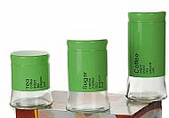 Glass large Jar&set of skin